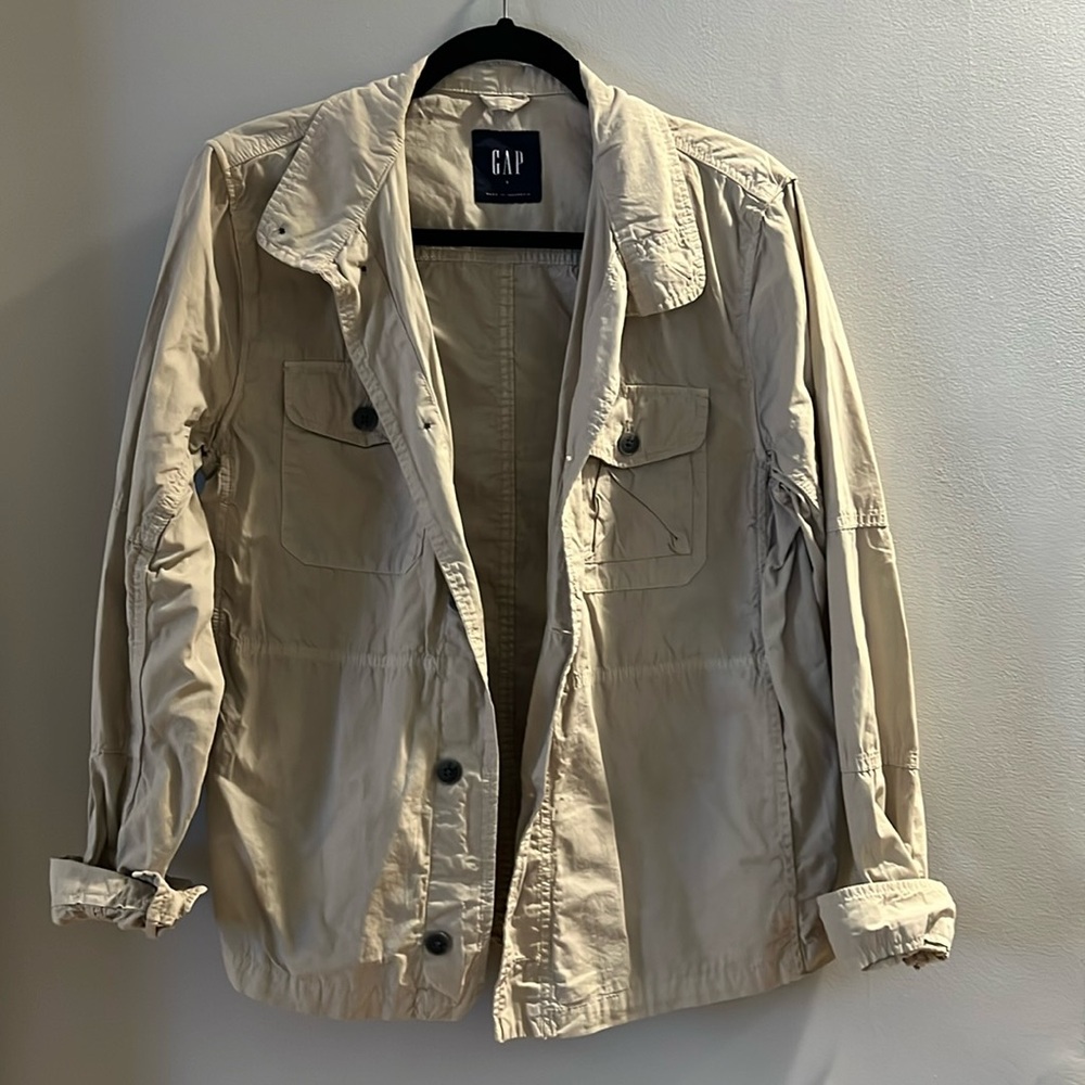 Gap Khaki Button Front Jacket. Size Small. - image 1